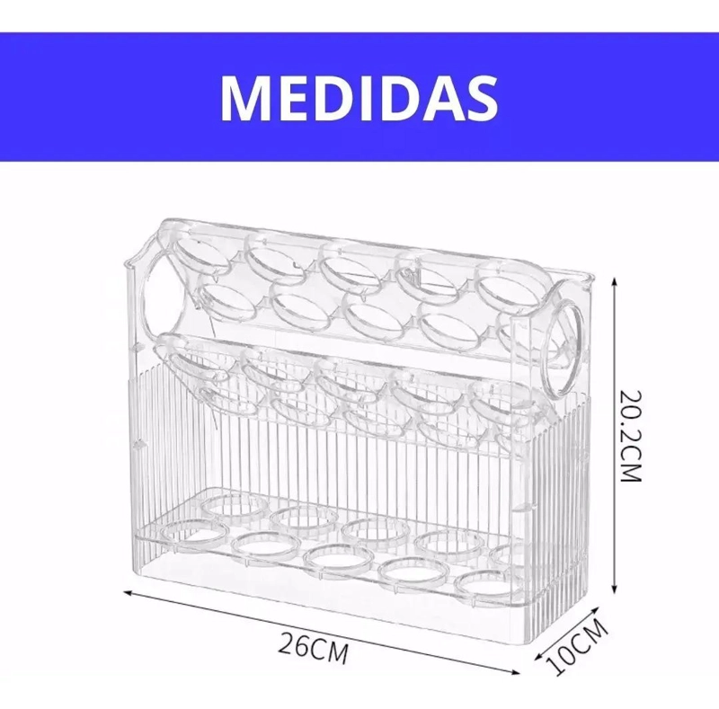 ORGANIZADOR DE HUEVOS PARA 30 UNIDADES CON VENTILACION - 4