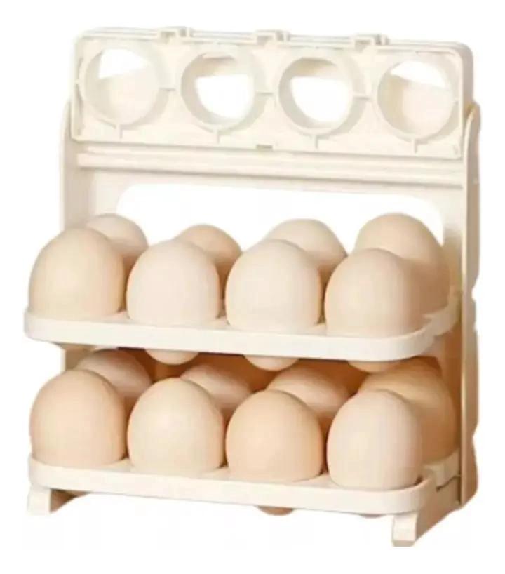 ORGANIZADOR TRANSPARENTE PARA 30 HUEVOS EN REFRIGERADOR - 1