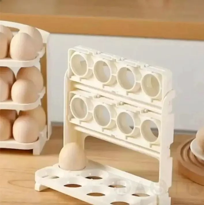 ORGANIZADOR TRANSPARENTE PARA 30 HUEVOS EN REFRIGERADOR - 2
