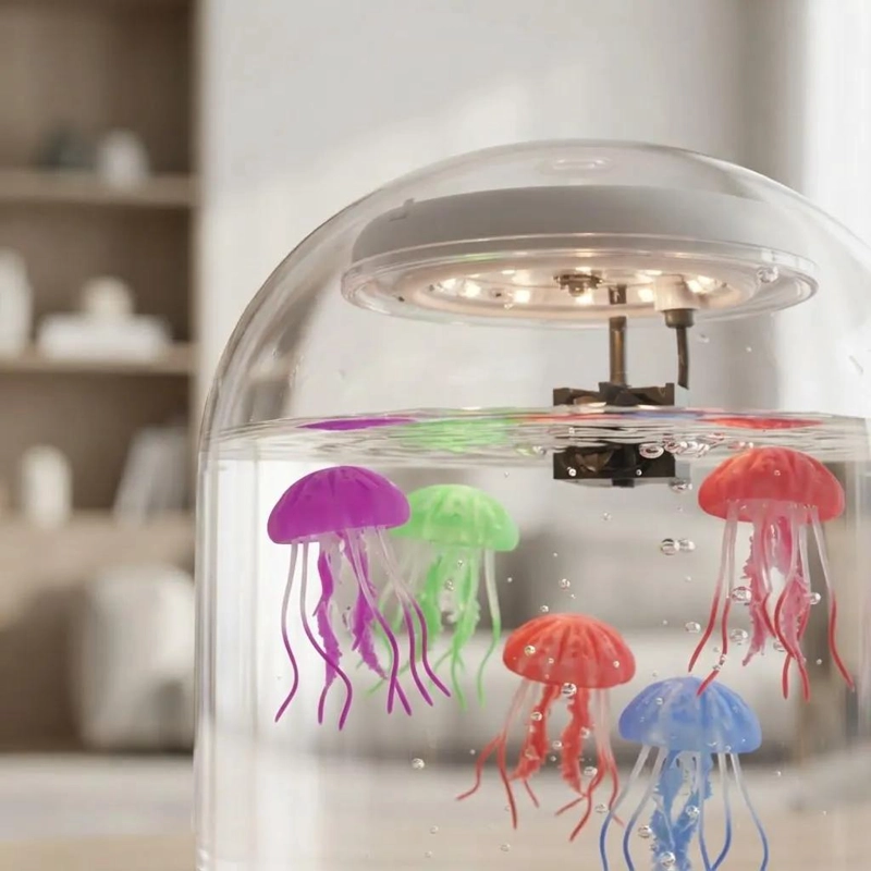 LAMPARA LED MEDUSA DECORATIVA CON LUZ CAMBIANTE PARA NOCHE - 1