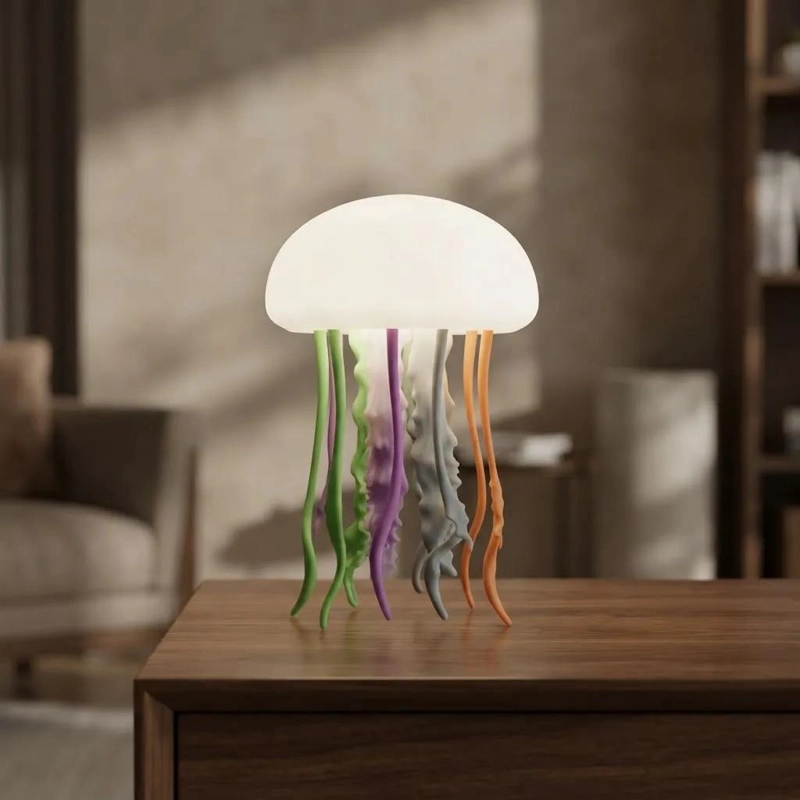 LAMPARA LED MEDUSA DECORATIVA CON LUZ CAMBIANTE PARA NOCHE - 2