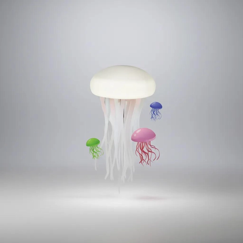 LAMPARA LED MEDUSA DECORATIVA CON LUZ CAMBIANTE PARA NOCHE - 3