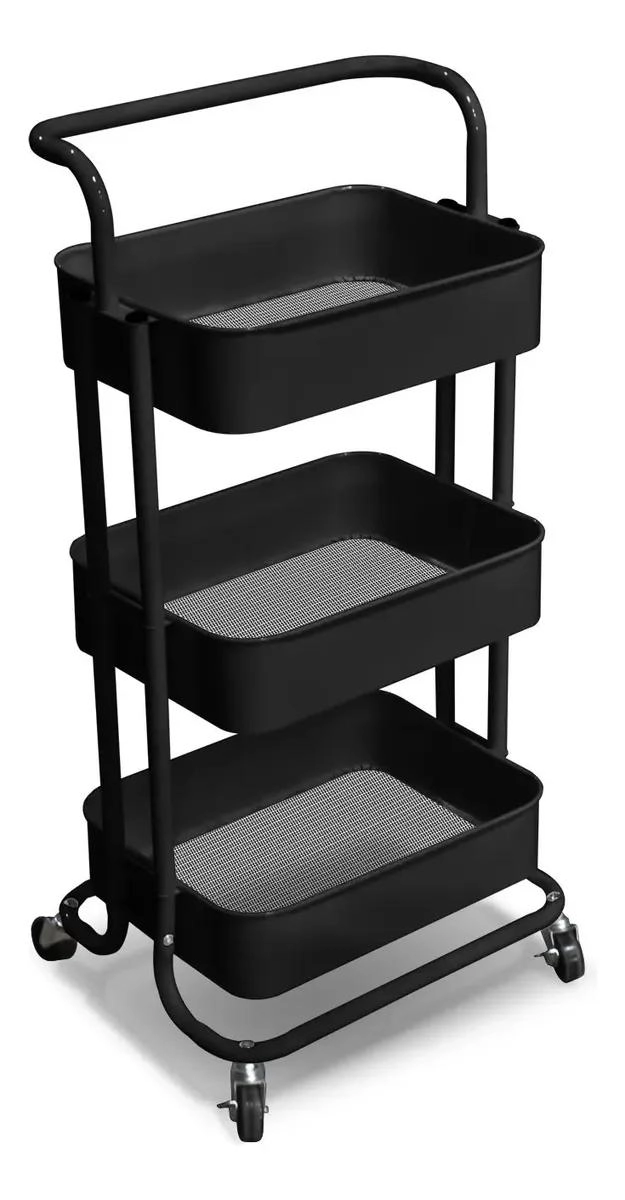 CARRITO ORGANIZADOR DE ALMACENAMIENTO CON RUEDAS DE 3 NIVELES - 1