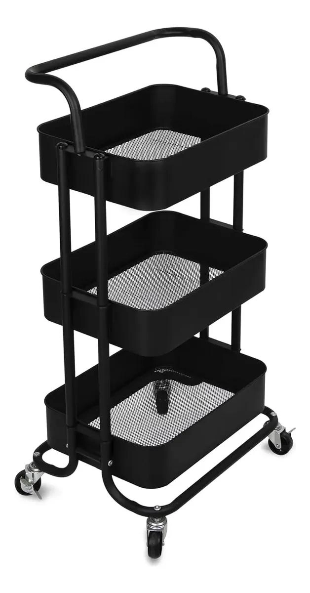 CARRITO ORGANIZADOR DE ALMACENAMIENTO CON RUEDAS DE 3 NIVELES - 3