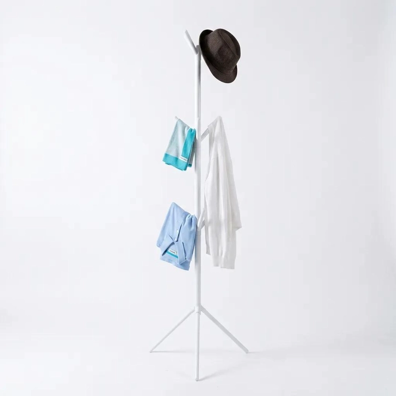 PERCHERO DE PIE MODERNO 165 CM COLOR BLANCO - 1