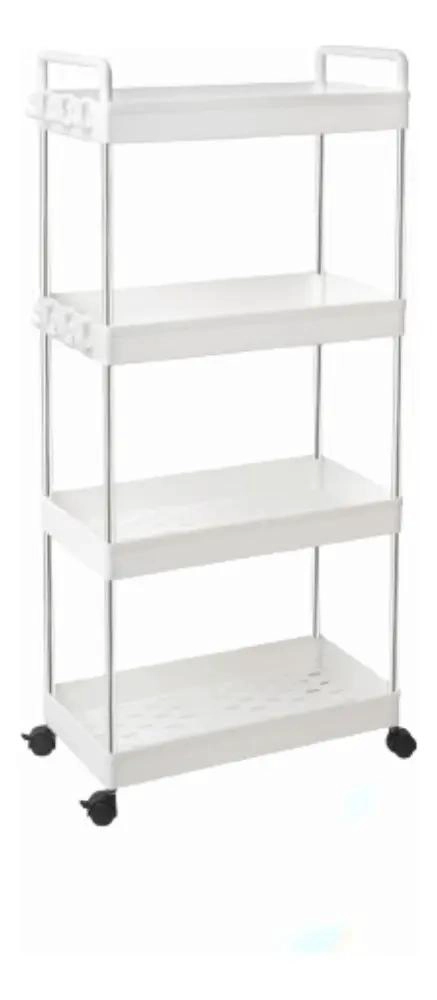 CARRITO ORGANIZADOR MULTIUSO DE 4 NIVELES COLOR BLANCO - 1