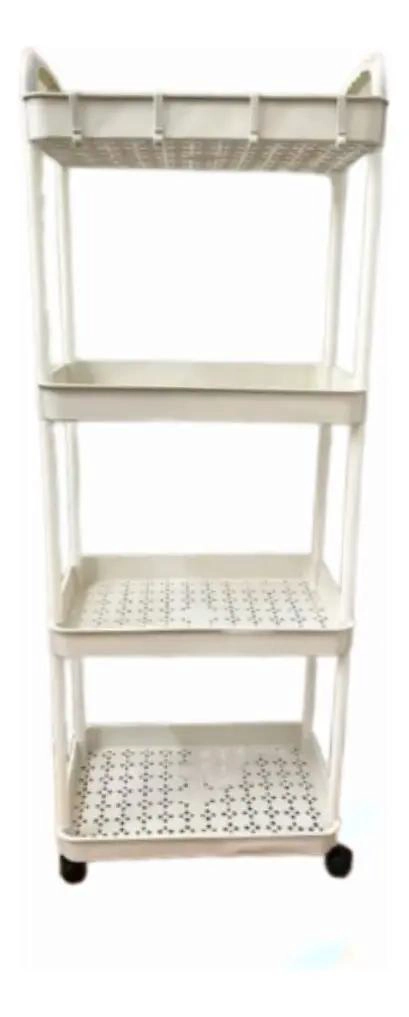 CARRITO ORGANIZADOR MULTIUSO DE 4 NIVELES COLOR BLANCO - 5