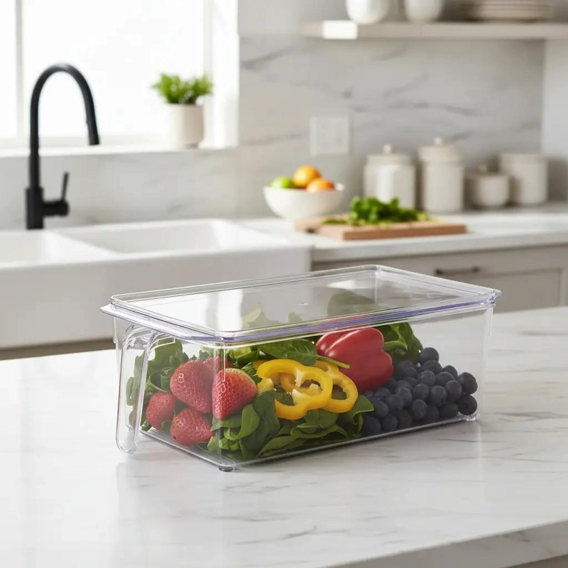 PACK DE 3 ORGANIZADORES PARA REFRIGERADOR CON TAPA - 1