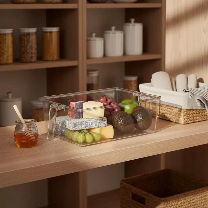 PACK DE 3 ORGANIZADORES PARA REFRIGERADOR CON TAPA - 2