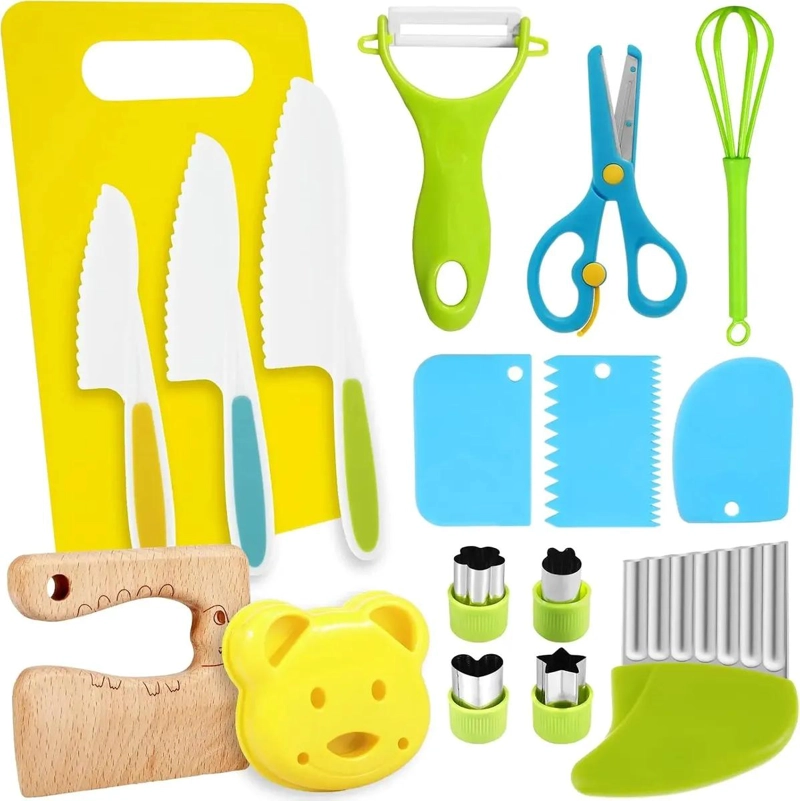 JUEGO DE UTENSILIOS DE COCINA PARA NIÑOS DE 17 PIEZAS - 1
