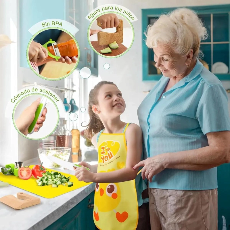 JUEGO DE UTENSILIOS DE COCINA PARA NIÑOS DE 17 PIEZAS - 2