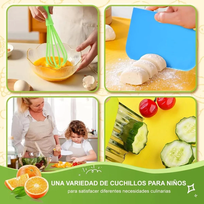 JUEGO DE UTENSILIOS DE COCINA PARA NIÑOS DE 17 PIEZAS - 7