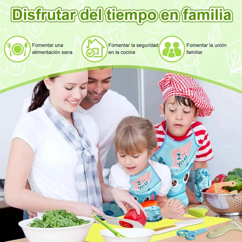 JUEGO DE UTENSILIOS DE COCINA PARA NIÑOS DE 17 PIEZAS - 8