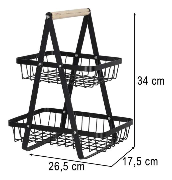 ORGANIZADOR MULTIFUNCIONAL PARA FRUTAS Y VERDURAS EN DOS NIVELES - 5