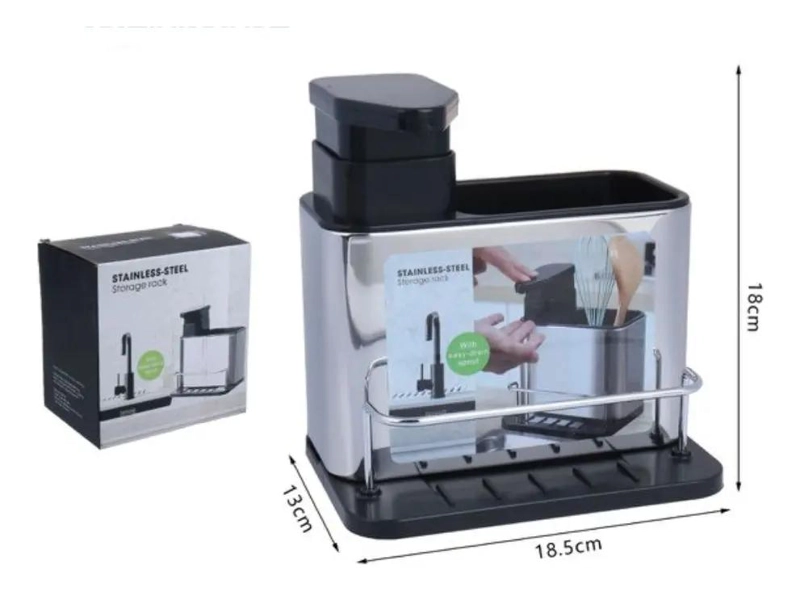 ORGANIZADOR Y DISPENSADOR MULTIFUNCIONAL PARA FREGADERO - 2