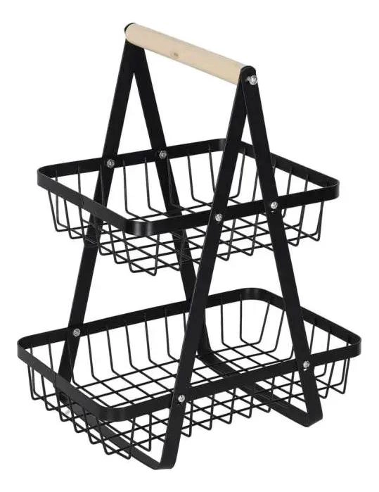 ORGANIZADOR MULTIFUNCIONAL PARA FRUTAS Y VERDURAS DE DOS NIVELES - 7