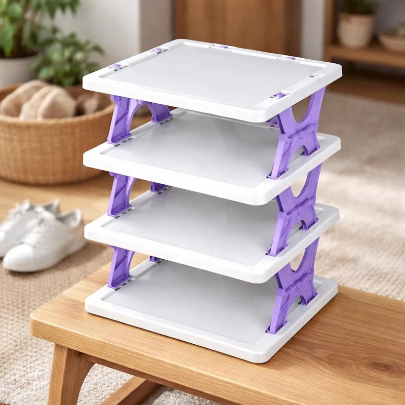 ZAPATERO PLEGABLE DE 4 NIVELES PARA ORGANIZAR CALZADO - 4