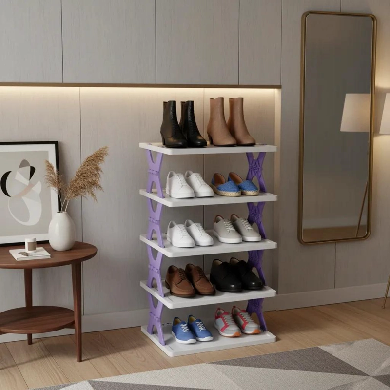 ZAPATERO PLEGABLE DE 4 NIVELES PARA ORGANIZAR CALZADO - 5