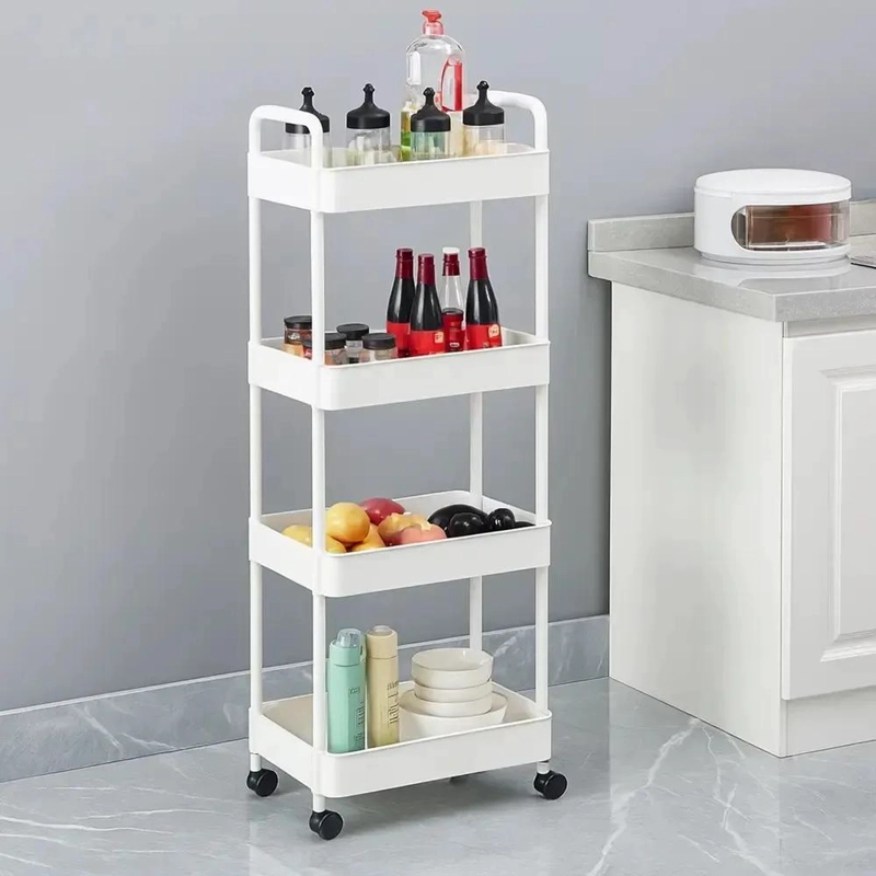 CARRITO ORGANIZADOR DE 4 NIVELES CON RUEDAS PARA BAÑO Y COCINA - 2