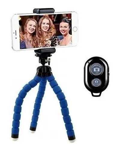 TRIPODE MINI DE 27 CM CON CONTROL BLUETOOTH PARA CELULAR - 1