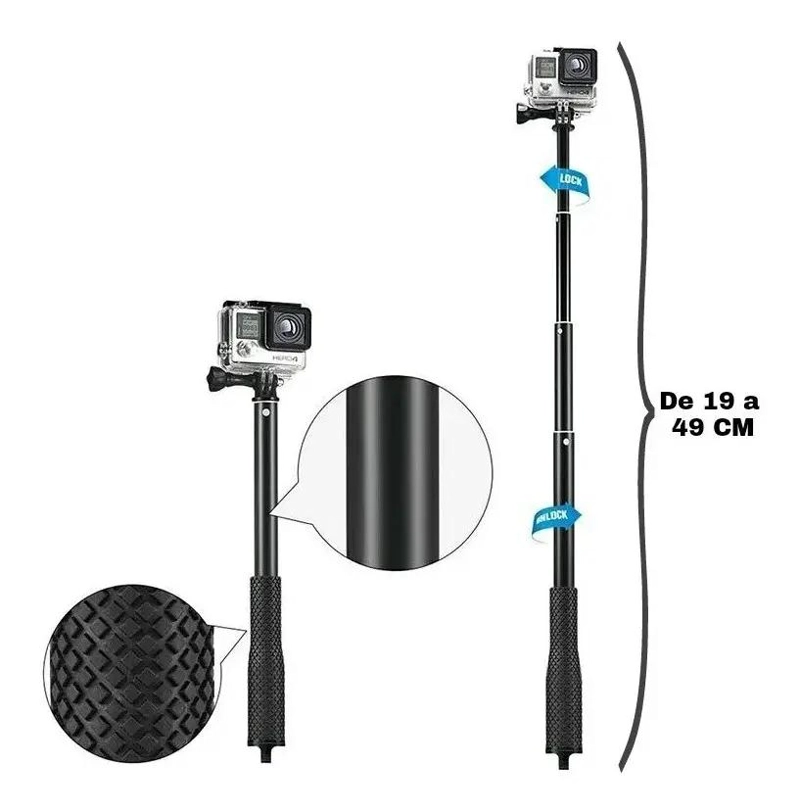 BASTON SELFIE SUMERGIBLE PARA CAMARAS DEPORTIVAS - 1