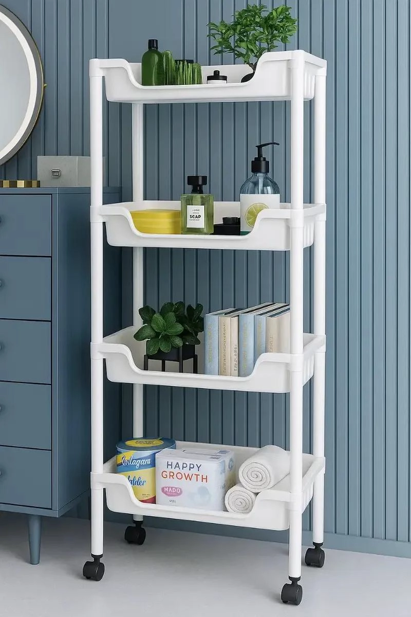 CARRITO ORGANIZADOR DE 4 NIVELES CON RUEDAS PARA COCINA - 2