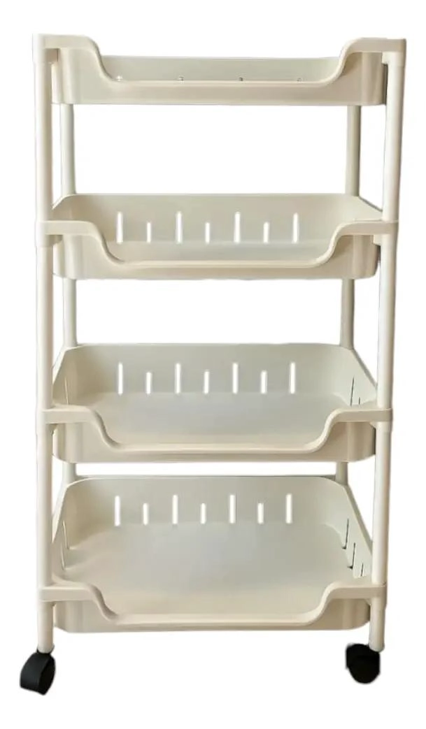 CARRITO ORGANIZADOR DE 4 NIVELES CON RUEDAS PARA COCINA - 3