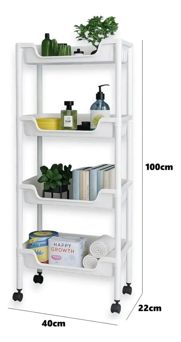 CARRITO ORGANIZADOR DE 4 NIVELES CON RUEDAS PARA COCINA - 4