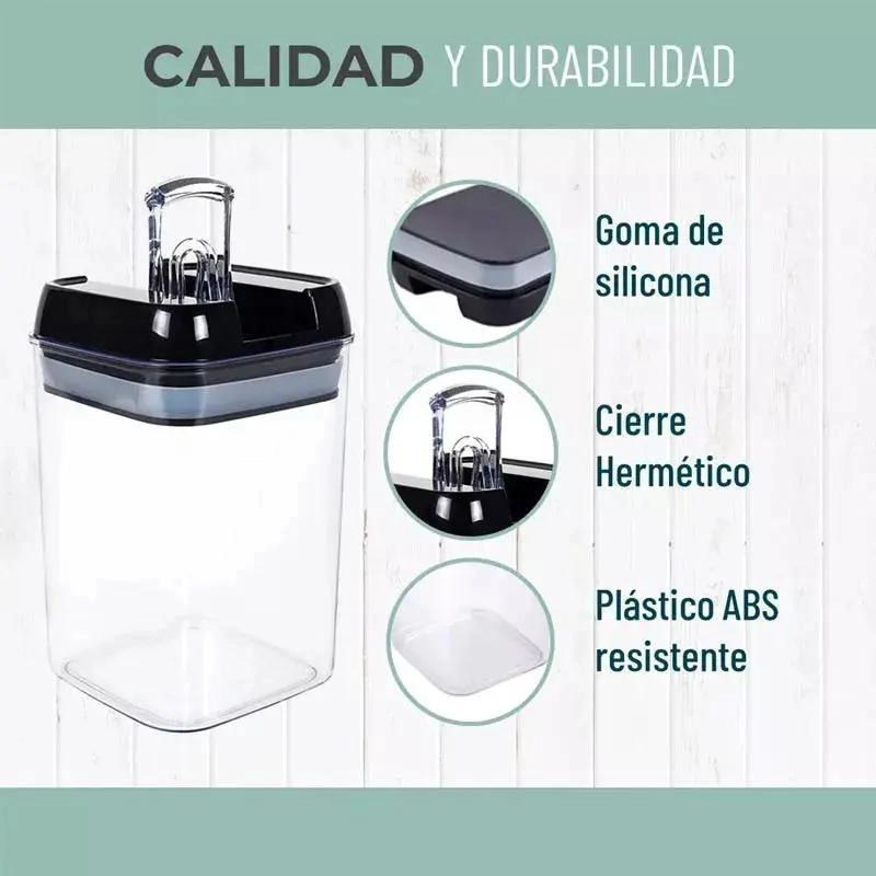 SET DE ENVASES HERME TICOS PARA ALIMENTOS ORGANIZADOR DE COCINA - 5