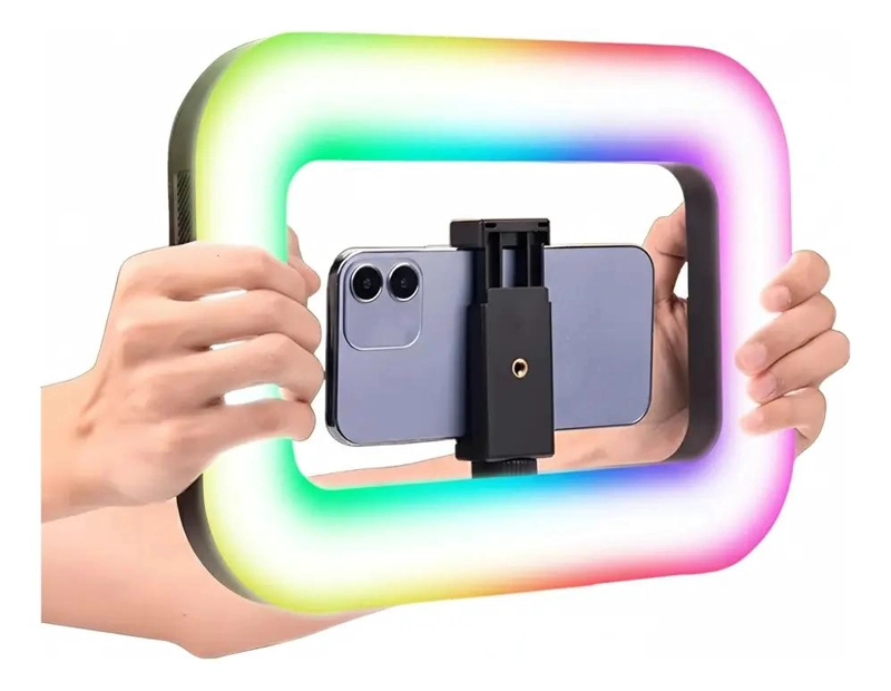 FOCO DE LUZ LED RGB AJUSTABLE PARA FOTOGRAFIA Y VIDEO - 4