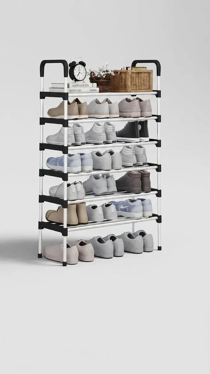 ZAPATERO ORGANIZADOR DE 6 NIVELES PARA CALZADO METAL ABS - 1