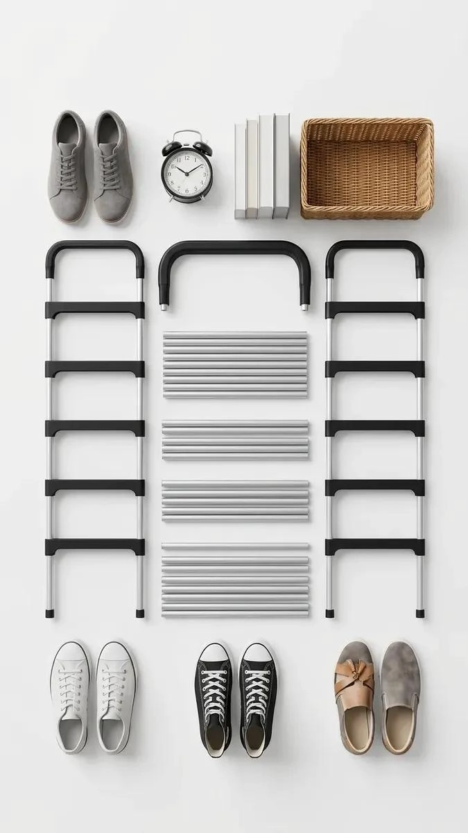 ZAPATERO ORGANIZADOR DE 6 NIVELES PARA CALZADO METAL ABS - 7
