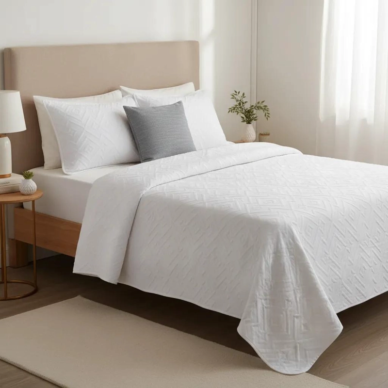 CUBRECAMA VERANO 1.5 PLAZAS TIPO QUILT SUAVE Y COLORIDO - 2