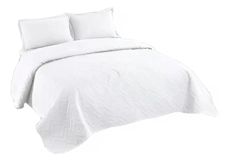 CUBRECAMA VERANO 1.5 PLAZAS TIPO QUILT SUAVE Y COLORIDO - 3