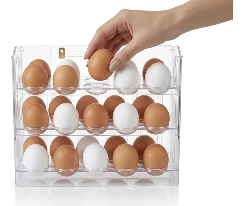 ORGANIZADOR DE HUEVOS RECTANGULAR CON 30 CAVIDADES - 3
