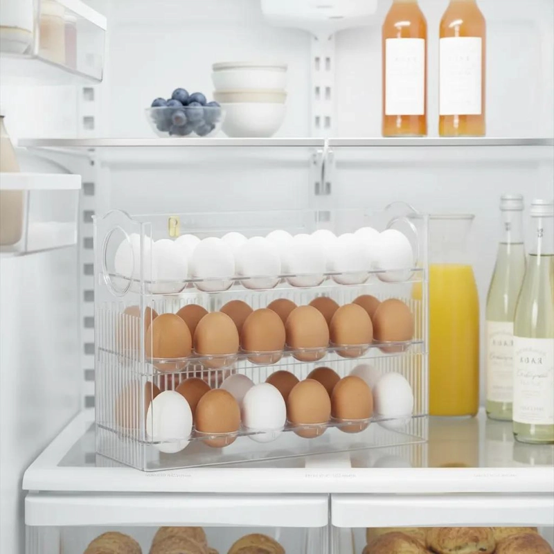 ORGANIZADOR DE HUEVOS RECTANGULAR CON 30 CAVIDADES - 5