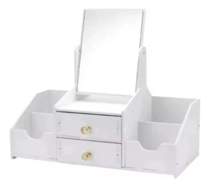 ORGANIZADOR DE CAJON PARA COSME TICOS CON ESPEJO Y REPISAS - 1