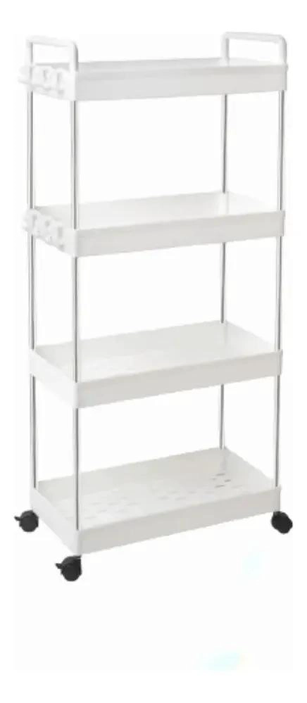 CARRITO ORGANIZADOR MULTIUSO DE 4 NIVELES COLOR BLANCO - 1