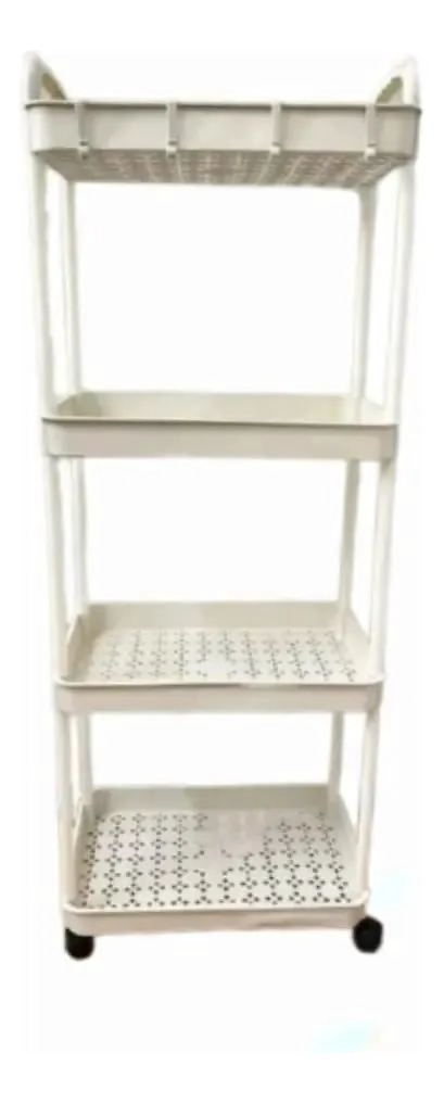 CARRITO ORGANIZADOR MULTIUSO DE 4 NIVELES COLOR BLANCO - 5