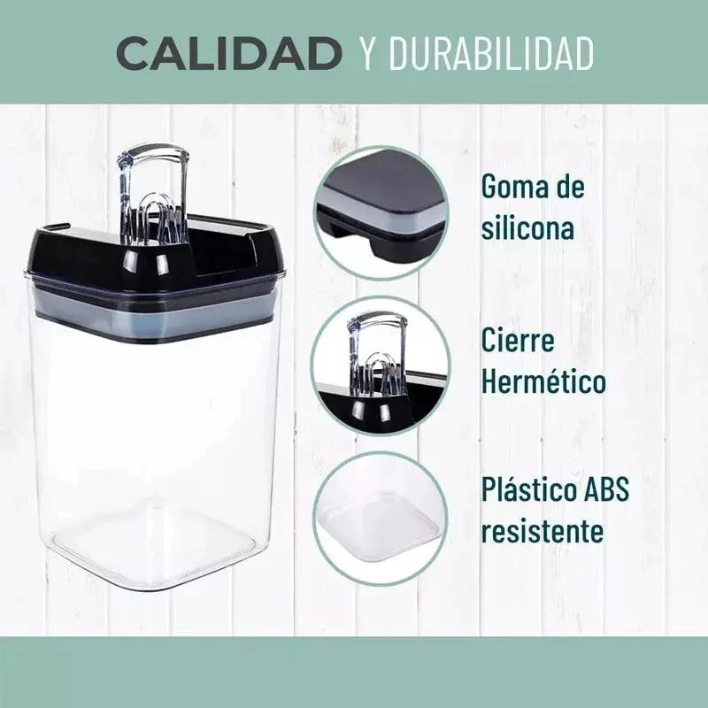SET DE ENVASES HERME TICOS PARA ALMACENAMIENTO DE ALIMENTOS - 5