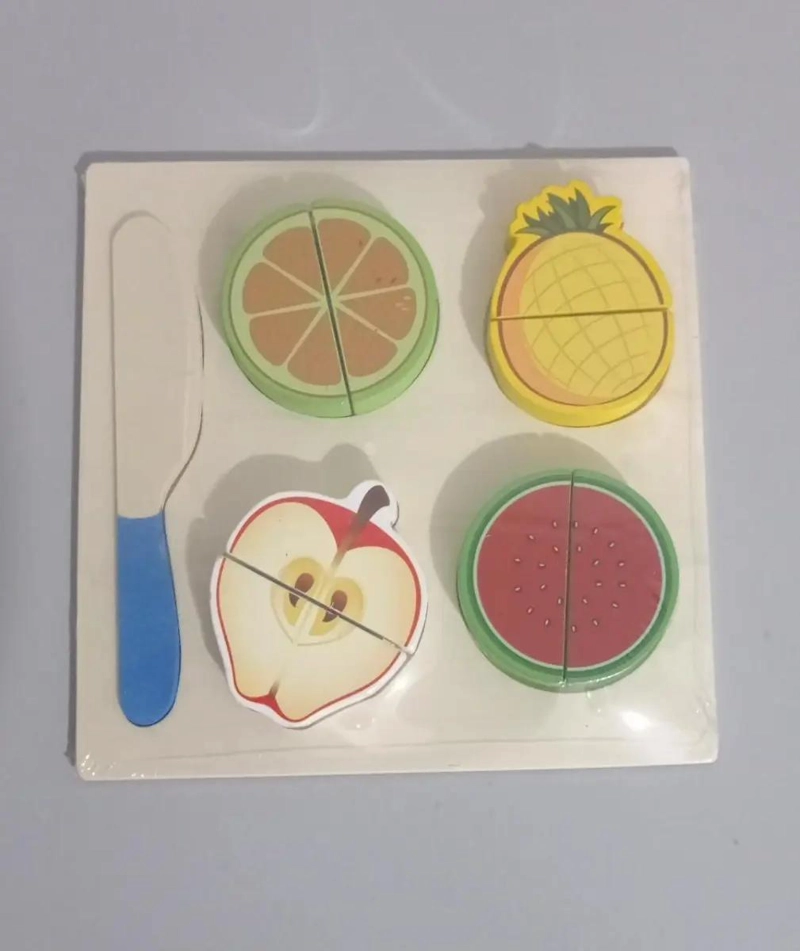 JUEGO DIDACTICO DE MADERA PARA CORTAR FRUTAS Y VERDURAS - 2