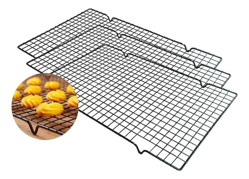 SET DE 3 REJILLAS DE ENFRIAMIENTO PARA REPOSTERIA DE ACERO ESMALTADO - 2