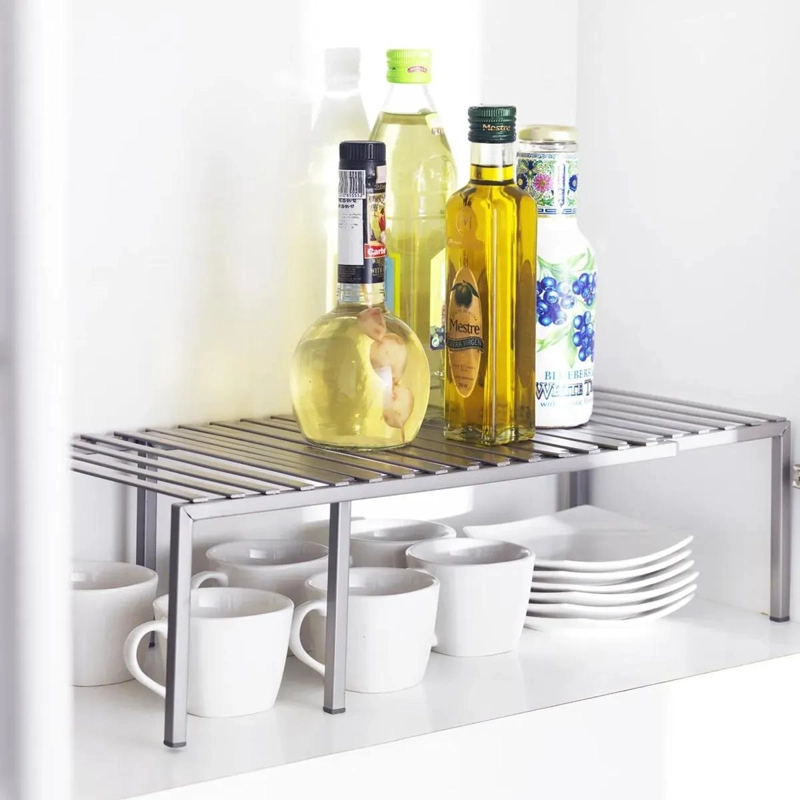 REPISA ORGANIZADORA DE COCINA DE ACERO 40 CM IDEAL PARA ESPACIOS REDUCIDOS - 1