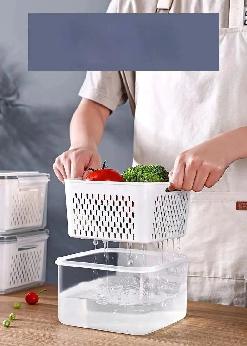 SET DE 4 CAJAS ORGANIZADORAS PARA REFRIGERADOR Y COCINA - 4