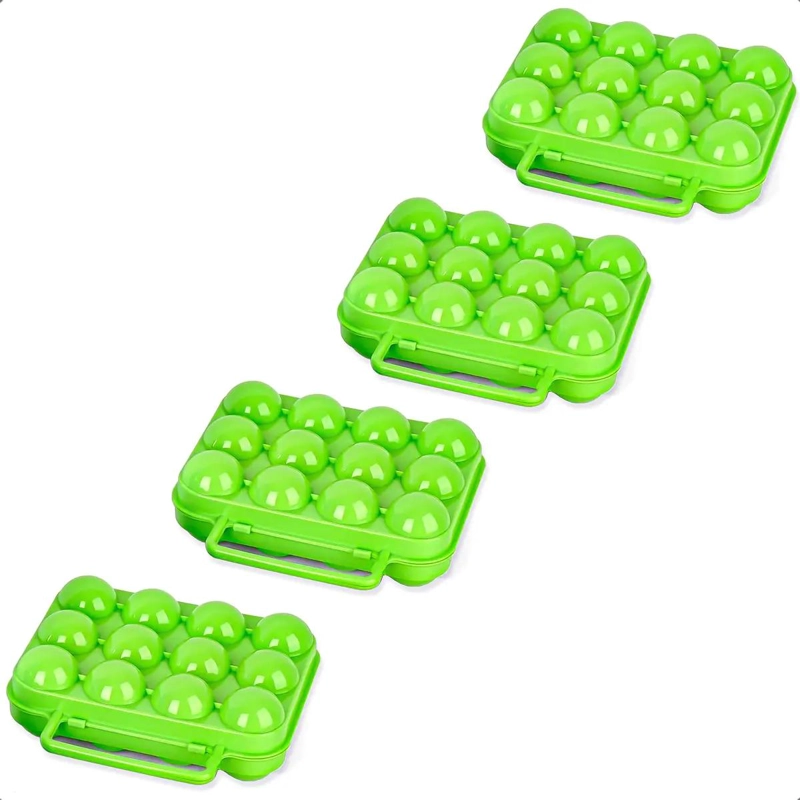 PACK DE 4 ORGANIZADORES DE HUEVOS PARA 12 HUEVOS - 1