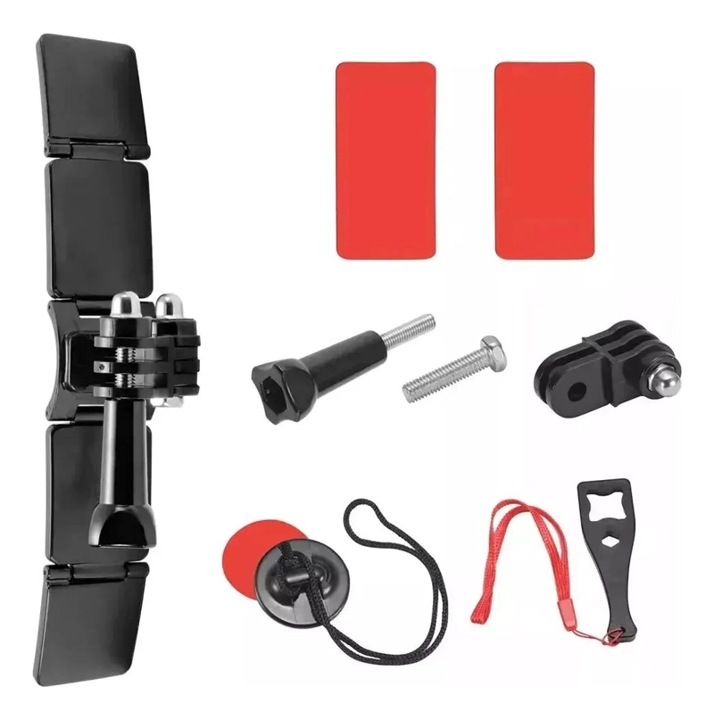 SOPORTE DE BARBILLA PARA CASCO DE MOTOCICLETA CON BISAGRA - 1
