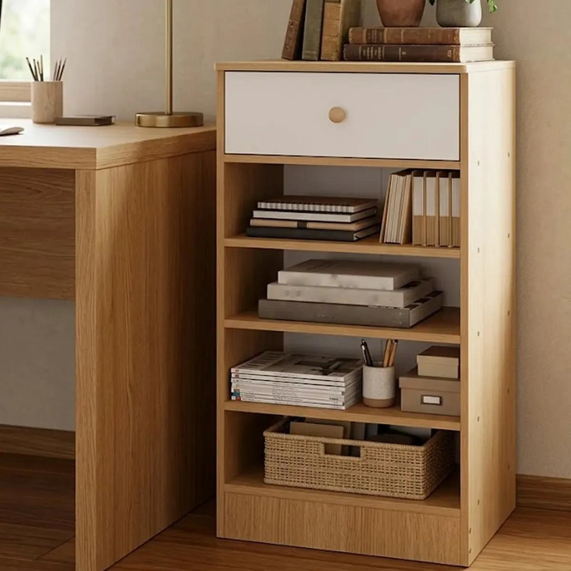 ZAPATERO ORGANIZADOR NORDICO DE 5 NIVELES CON CAJON 40X32X79CM - 3