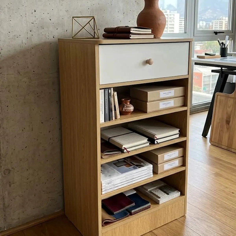 ZAPATERO ORGANIZADOR NORDICO DE 5 NIVELES CON CAJON 40X32X79CM - 5