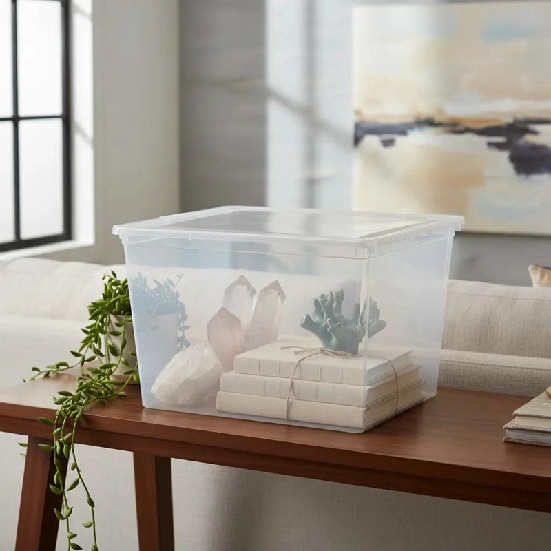 CAJA ORGANIZADORA APILABLE 30 L CON TAPA PARA JUGUETES - 2
