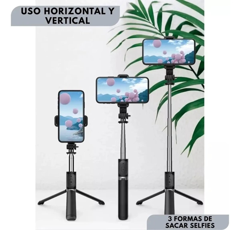 PALO SELFIE Y TRIPODE EXTENSIBLE CON CONTROL REMOTO - 5